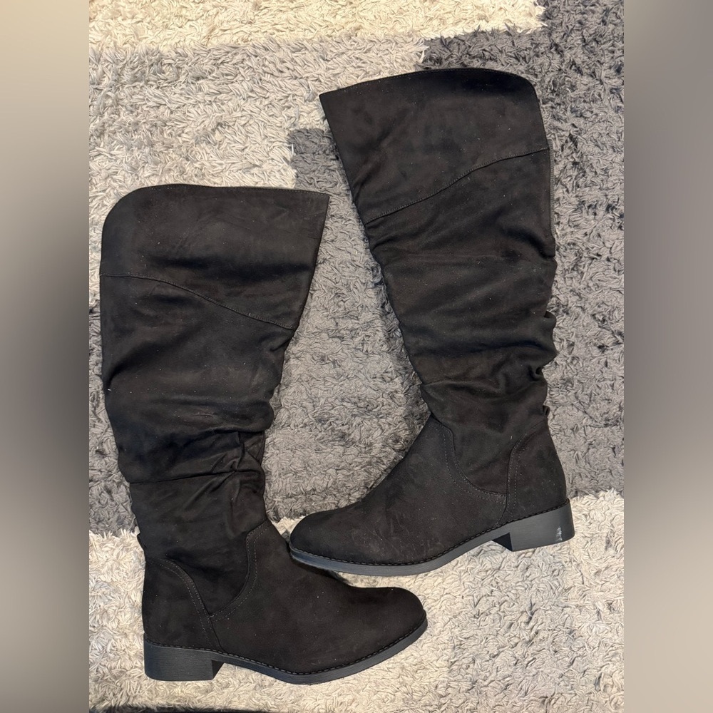 Women's Black Knee-High Boots - worn once